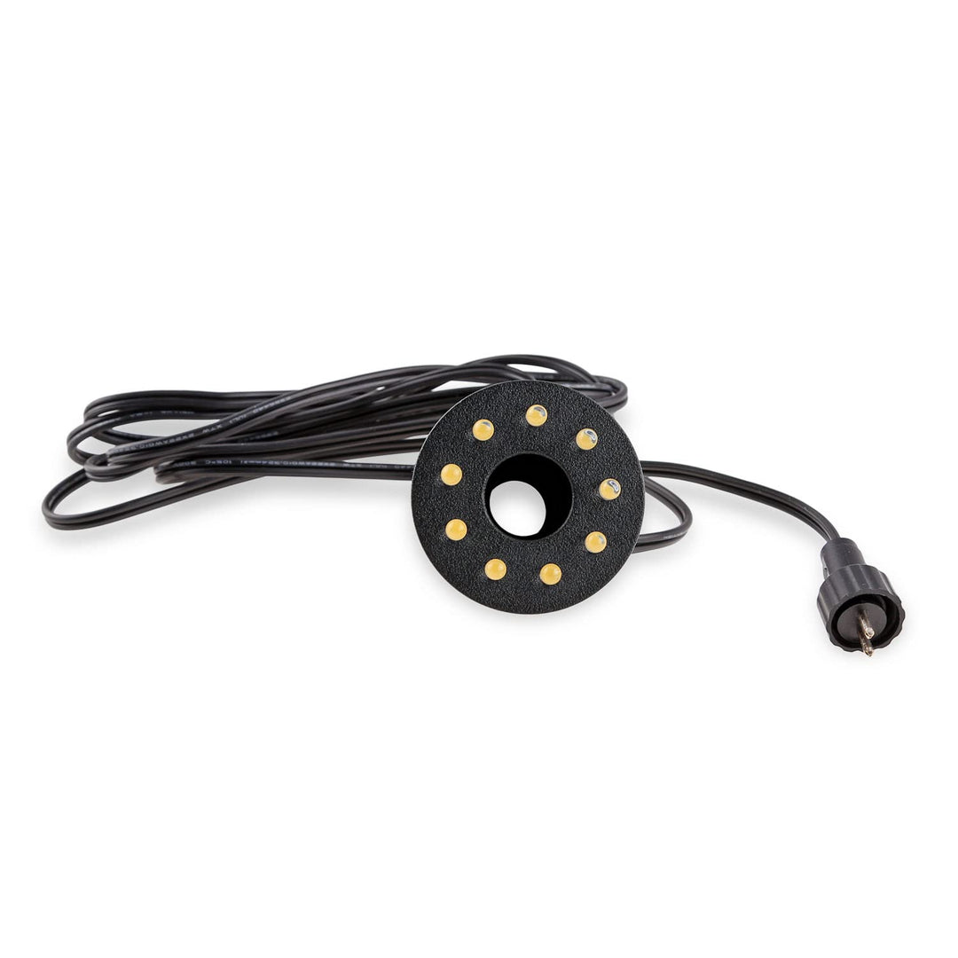 CLGarden LED Ring Ø 56mm warmweiss 12V Springbrunnen Beleuchtung Quellstein Teich Cortenstahlschale