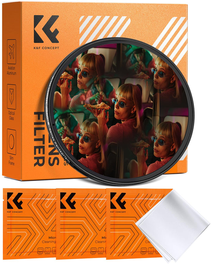 K&amp;F CONCEPT 77mm Kaleidoscope Prism Filter | Filter Prisma Zentrales Pentaprisma Spezialeffekt Optis