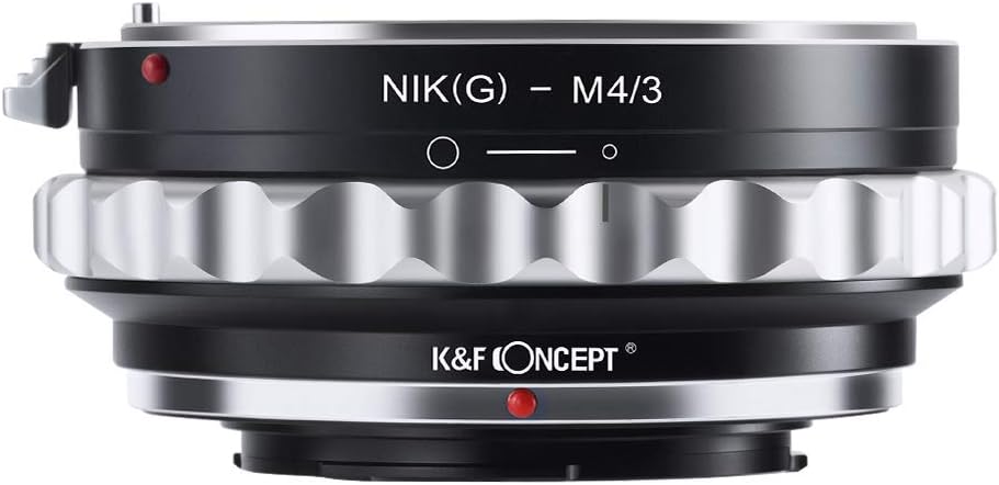 K&amp;F Concept Nikon AI(G)-M4/3 Objektiv Adapter mit Blendenring für Nikon G AF-S F Objektiv auf M4/3 M