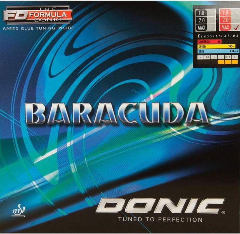 DONIC Belag Baracuda rot 2,0 mm, rot 2,0 mm