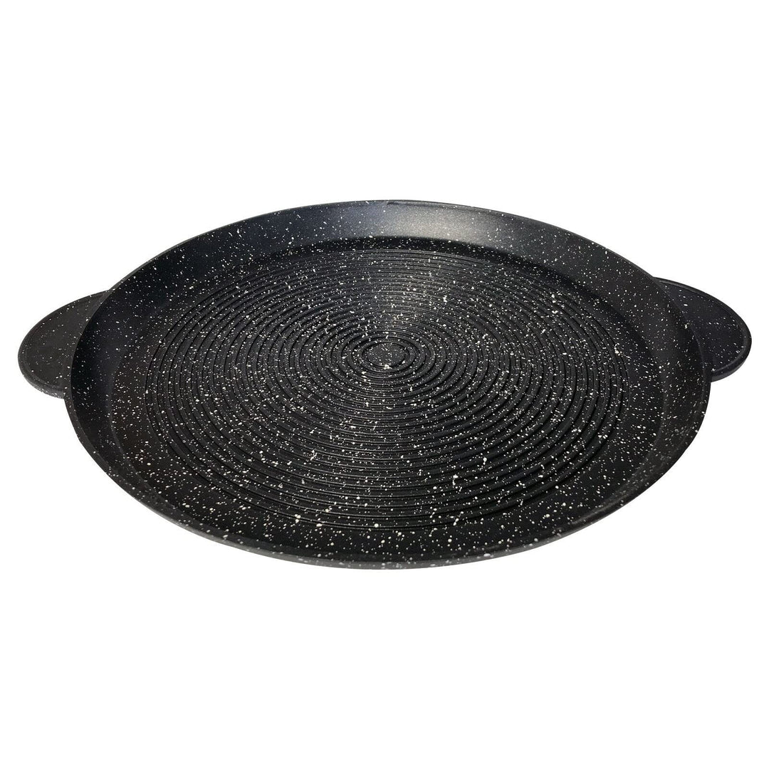 Pizzablech 36cm Pizzapfanne | Induktion Pizzapfannen Rund Antihaft | Backblech Pizzaform Grillplate