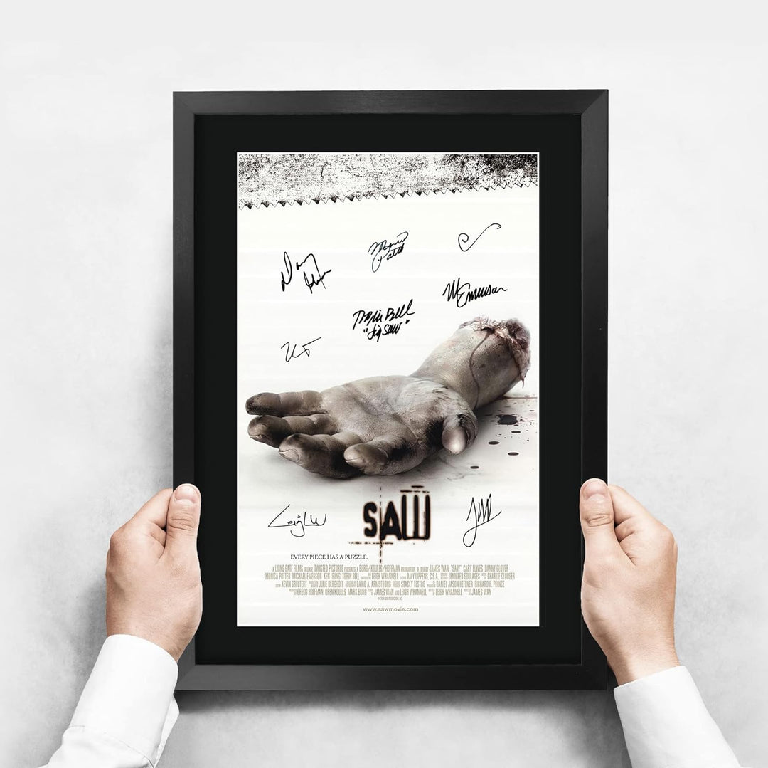 HWC Trading FR A3 Saw 1 Geschenke Geduckter Poster Signiertes Autogramm Foto für Fans von Film Memor