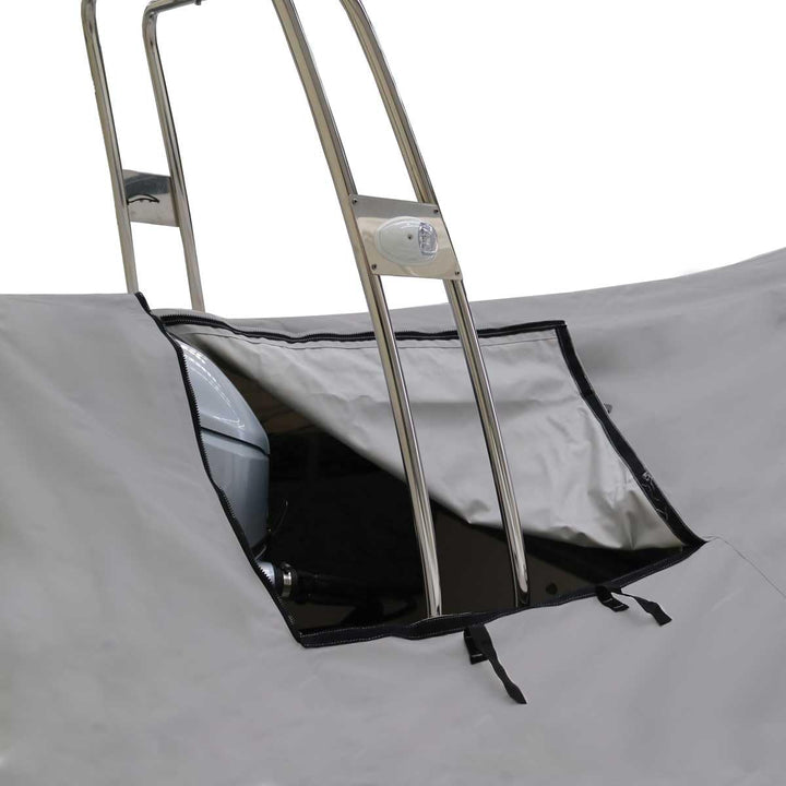 Oceansouth Aussenborder-Abdeckung für Schlauchboote mit starrem Rumpf (Länge 6 m – 6,3 m, Breite 2,3
