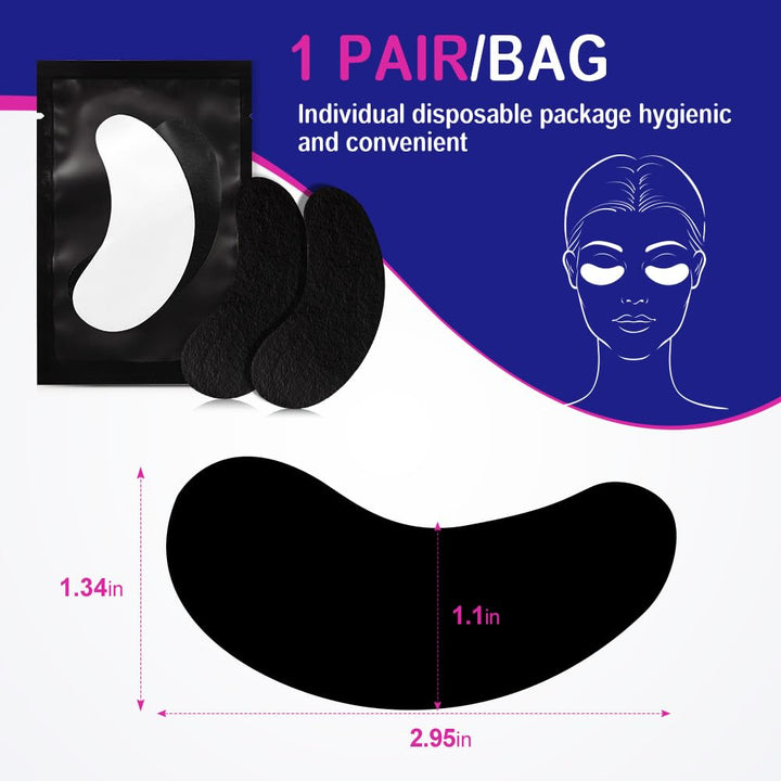 Lunamoon 100Paar Augenpads für Wimpernverlängerung Wimpern Pads UV-Schutz Wimpernverlängerung Pad Wi