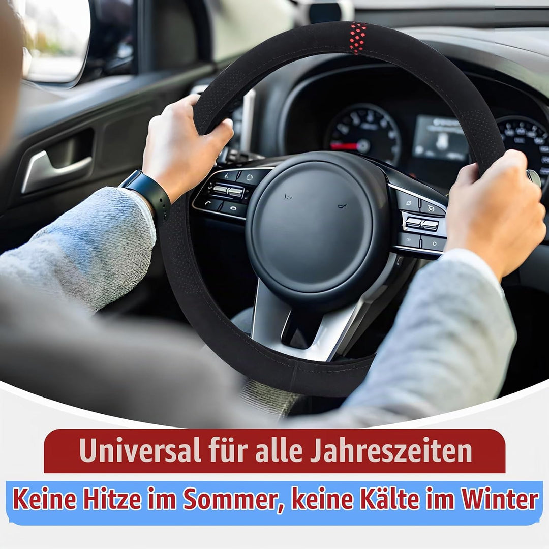 ZATOOTO Lenkradbezug Auto, Lenkradhülle in Universal Grösse 37-38 cm, Lenkradschutz Auto für Sommer