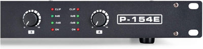 Pronomic P-154E MKII Endstufe - 4-Kanal Endstufe - Leistung RMS/4 Ohm: 4x 150 Watt - Besonders geeig