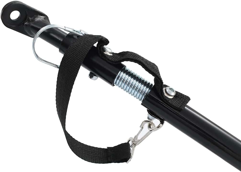 Mangloder Fahrradanhänger Stahl Schwarz 130x73x48,5 cm für Gepäck, Lasten, Hunde und Familienausflüg