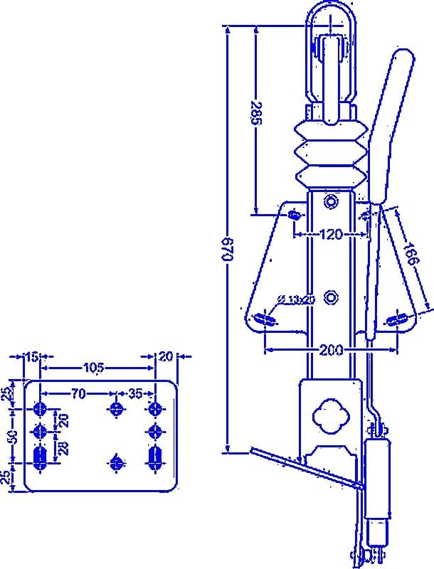 Knott Auflaufeinrichtung KF-13E KF13E KF13 E mit Stützradkonsole 750-1400kg