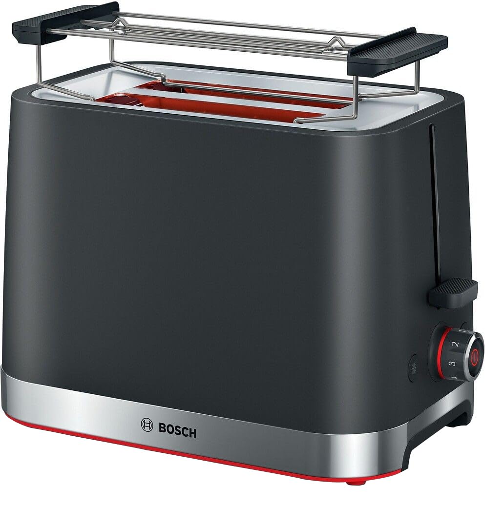 Bosch TAT4M223 Toaster 2 Scheiben 950 W schwarz Edelstahl