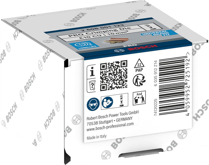 Bosch 1x PRO Presseinsatz für Kupfer (67 x 45 mm, Professional Zubehör Crimpwerkzeuge) E10, E10
