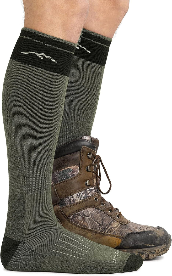 Darn Tough Vermont Merino Wolle Bergsteigen Extra Kissen Socke 46 Grün, 46 Grün