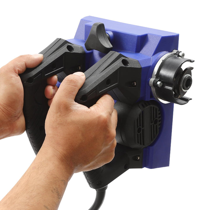 Elektrische Wandhobelmaschine 1300W Power Handhobelmaschine, Tragbare Mauernutfräse Wand Nutfräsen 2