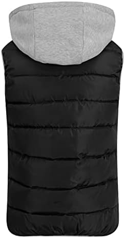 YOUTHUP West Damen Steppweste mit Kapuze Leicht Winterweste Freizeit Outdoor Ärmellos Jacke Gilet Bo