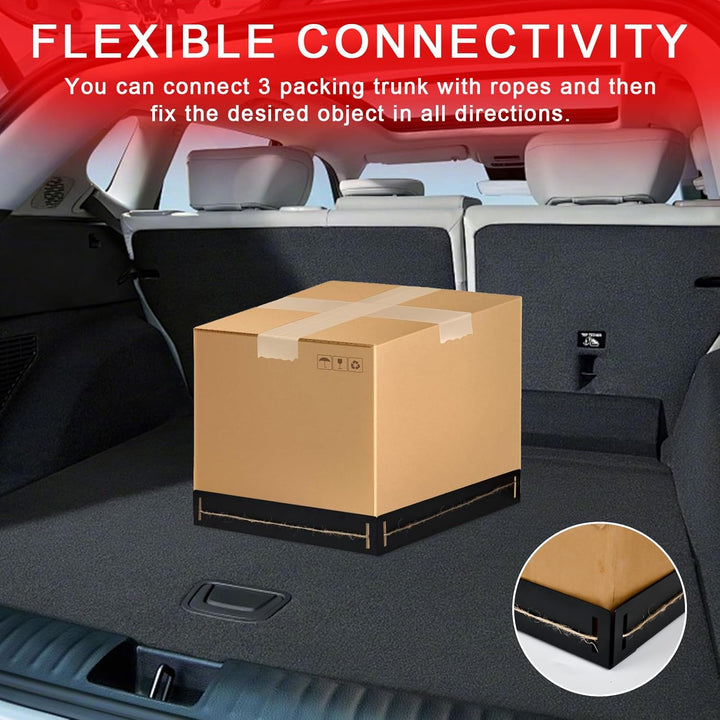 3 Stück Kofferraum Organizer Klett, 30 * 4 * 5 CM Gepäckfixierung Kofferraum Klett, Kofferraum Klett