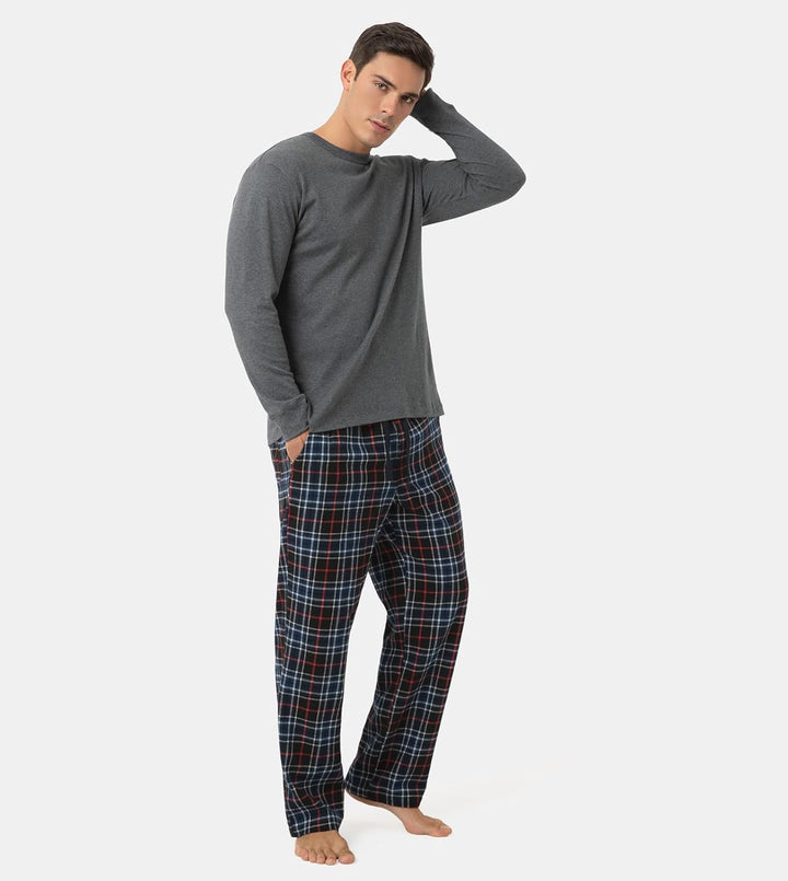 LAPASA Herren Pyjama-Set Schlafanzugset (Extra Warm Flecce Set M129, Wärmer Flanell Set M95, Warm Fl