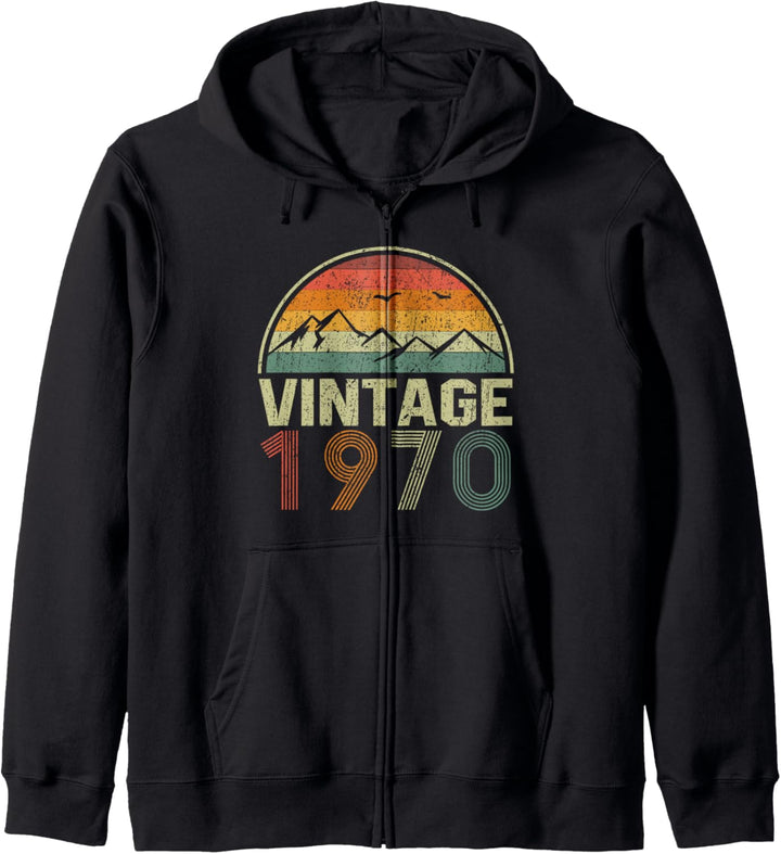 Klassische 54. Geburtstag Geschenkidee Vintage 1970 Kapuzenjacke