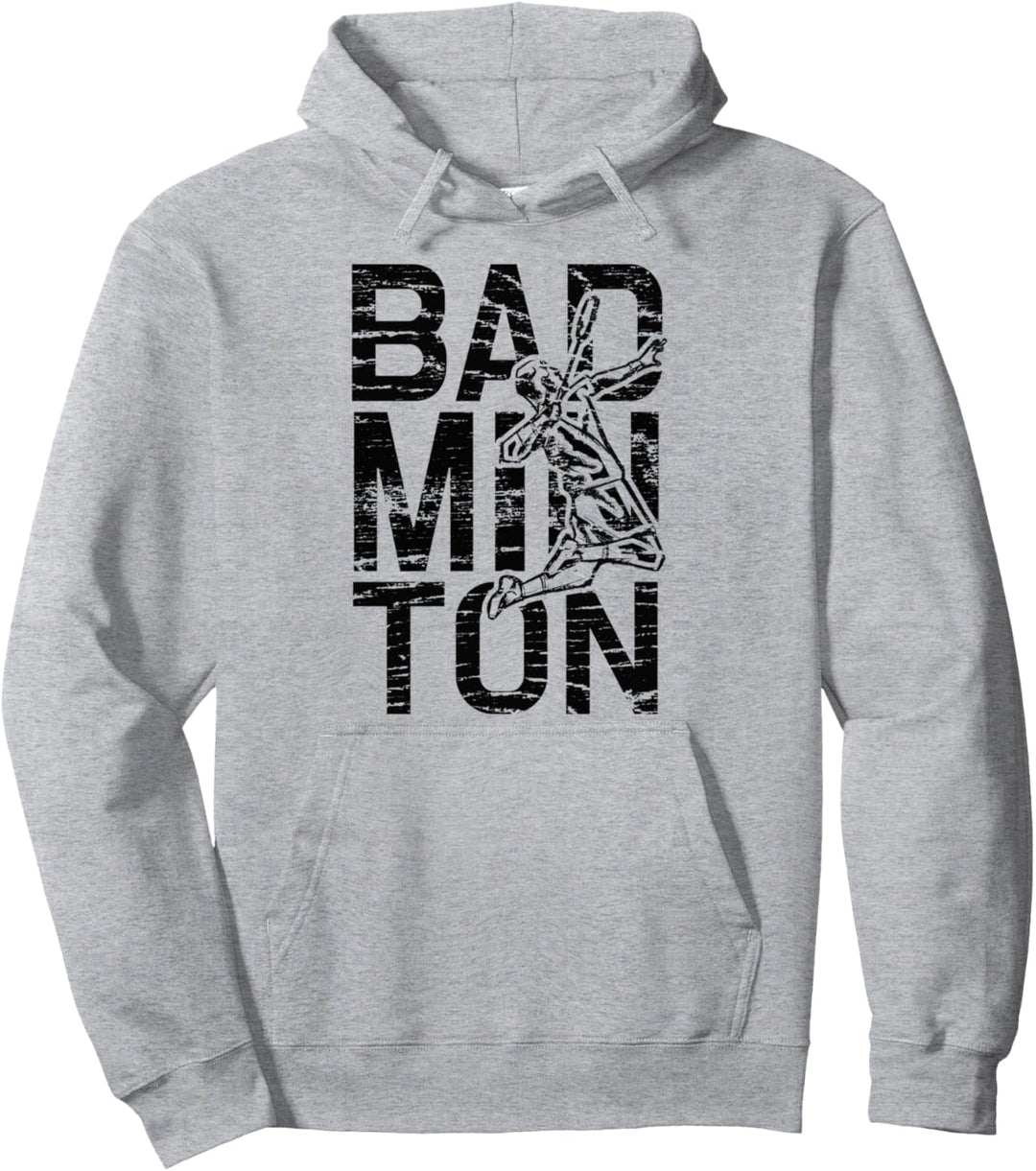 Badminton Retro Design Badminton Spieler Badminton Pullover Hoodie