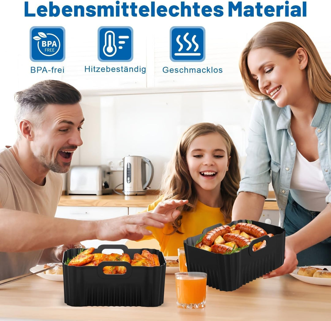 Ninja Heissluftfritteuse Silikonform für AF400EU AF451EU 9.5L, Airfryer Zubehör für Ninja Foodi Max