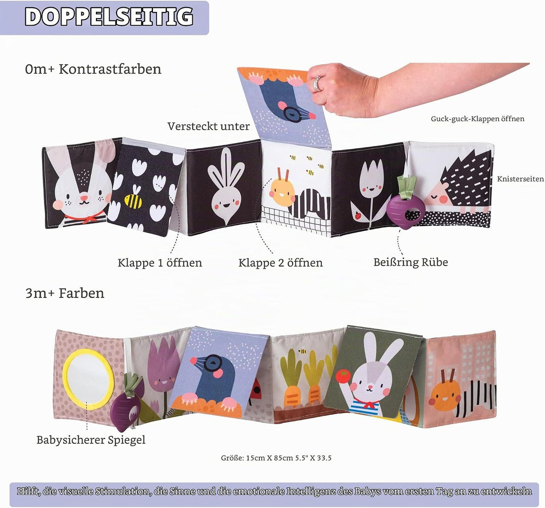 Taf Toys 13065 - Versteck-Spielbuch „Garten“