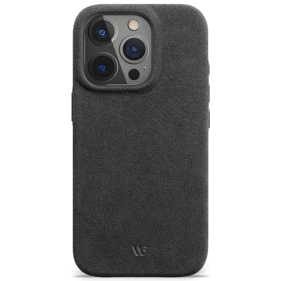 WIIUKA Hülle für iPhone 15 Pro Max, original Alcantara®, handgefertigt, extra Dünn, Premium Handyhül