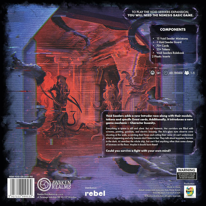 Awaken Realms, Voidseeders Expansion: Nemesis, Board Game, Ages 12+, 1-5 Players, 90-180 Minutes Pla