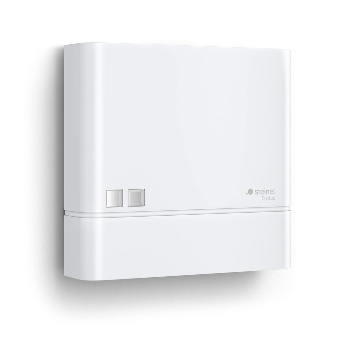 Steinel Dämmerungssensor NightmatIQ Plus Weiss, smarter Dämmerungsschalter, 1000 W, Zeitschaltuhr, p