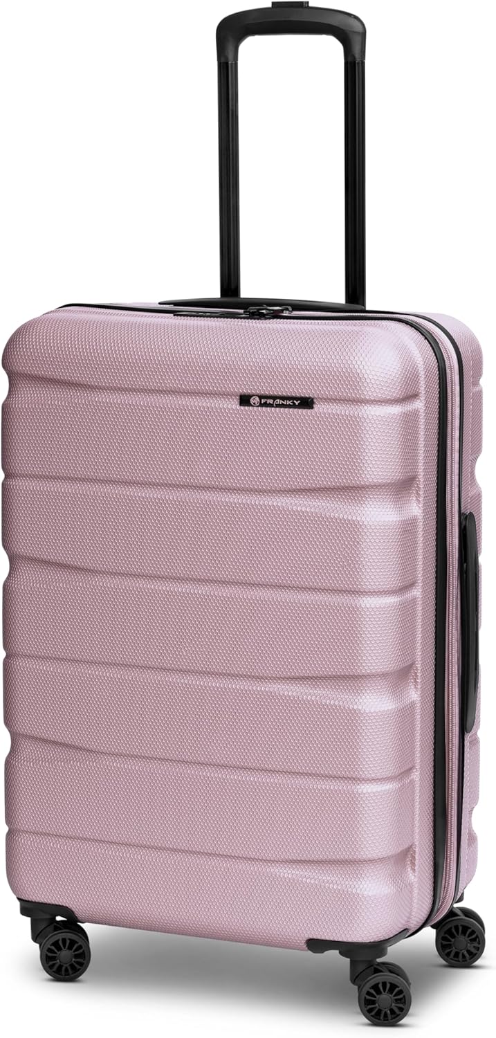Franky Munich 4.0 Koffer Set | Trolley Hartgepäck - Handgepäck Koffer mit 4 Rollen Einer Dehnfalte,