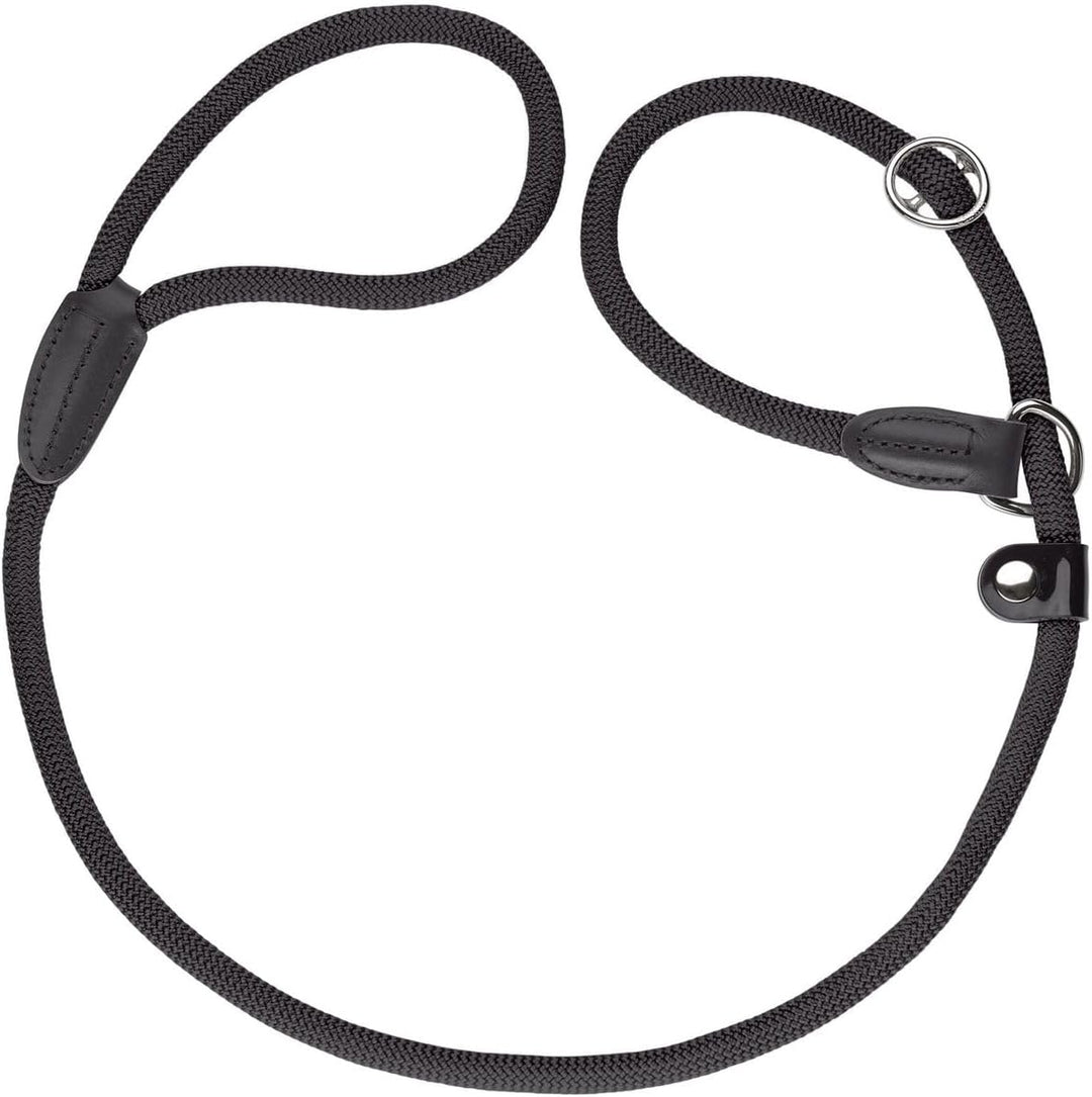 HUNTER Retriever-Hundeleine FREESTYLE, Farbe: schwarz, integrierte Halsung, stufenlos verstellbar, w