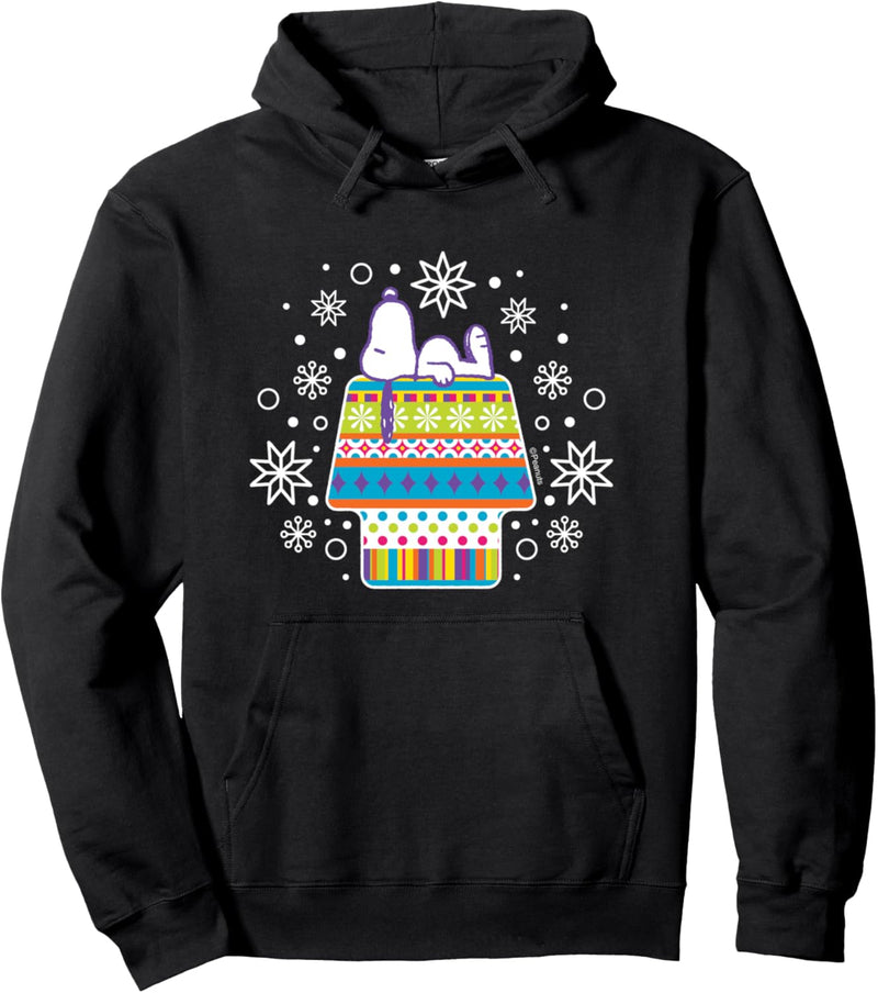 Peanuts - Snoopy Christmas Scandinavian Theme Pullover Hoodie