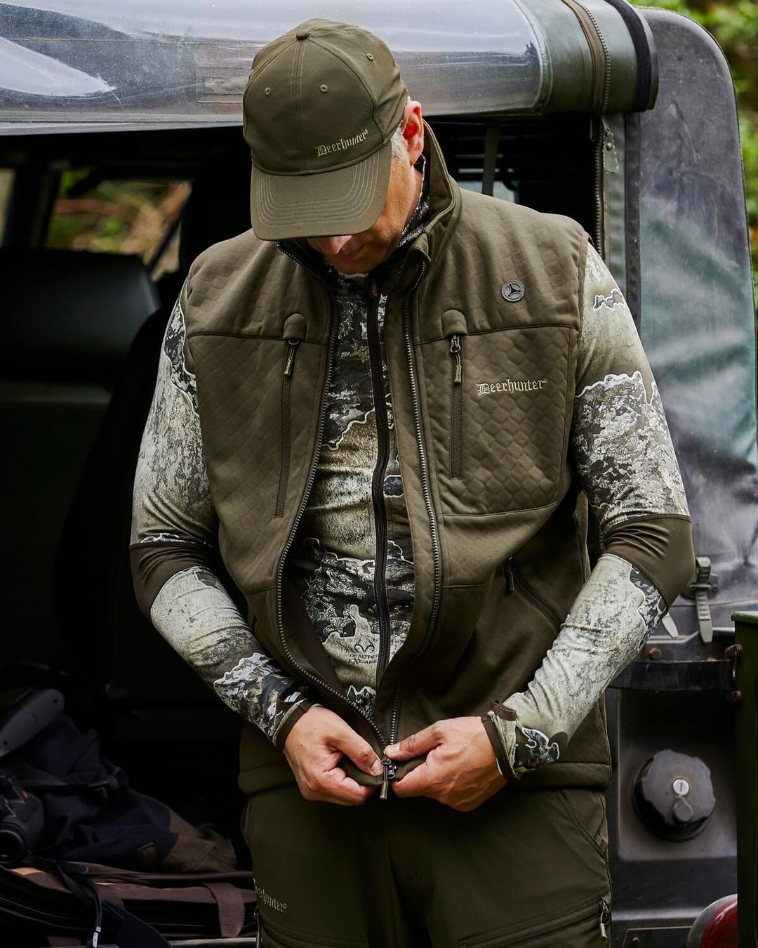 Deerhunter Excape Softshell Waistcoat Art Green S Grün, S Grün