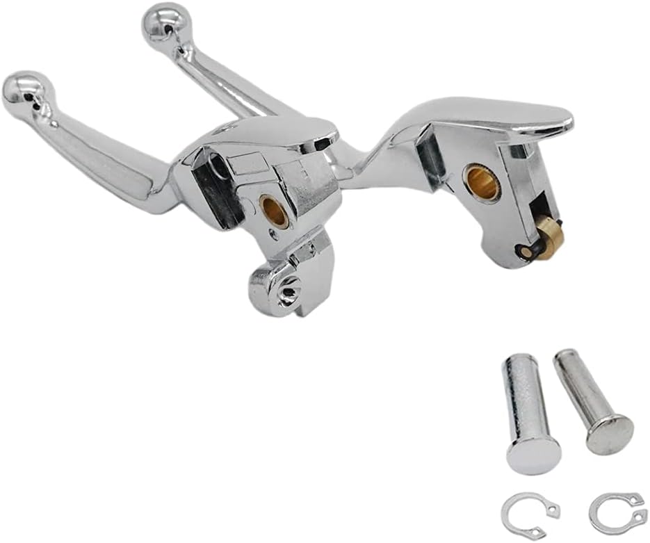 SYUU Chrome Hebel Bremsgriff Aluminium Bremshebel Kupplungshebel für Harley Davidson Touring Electra