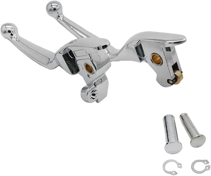 SYUU Chrome Hebel Bremsgriff Aluminium Bremshebel Kupplungshebel für Harley Davidson Touring Electra