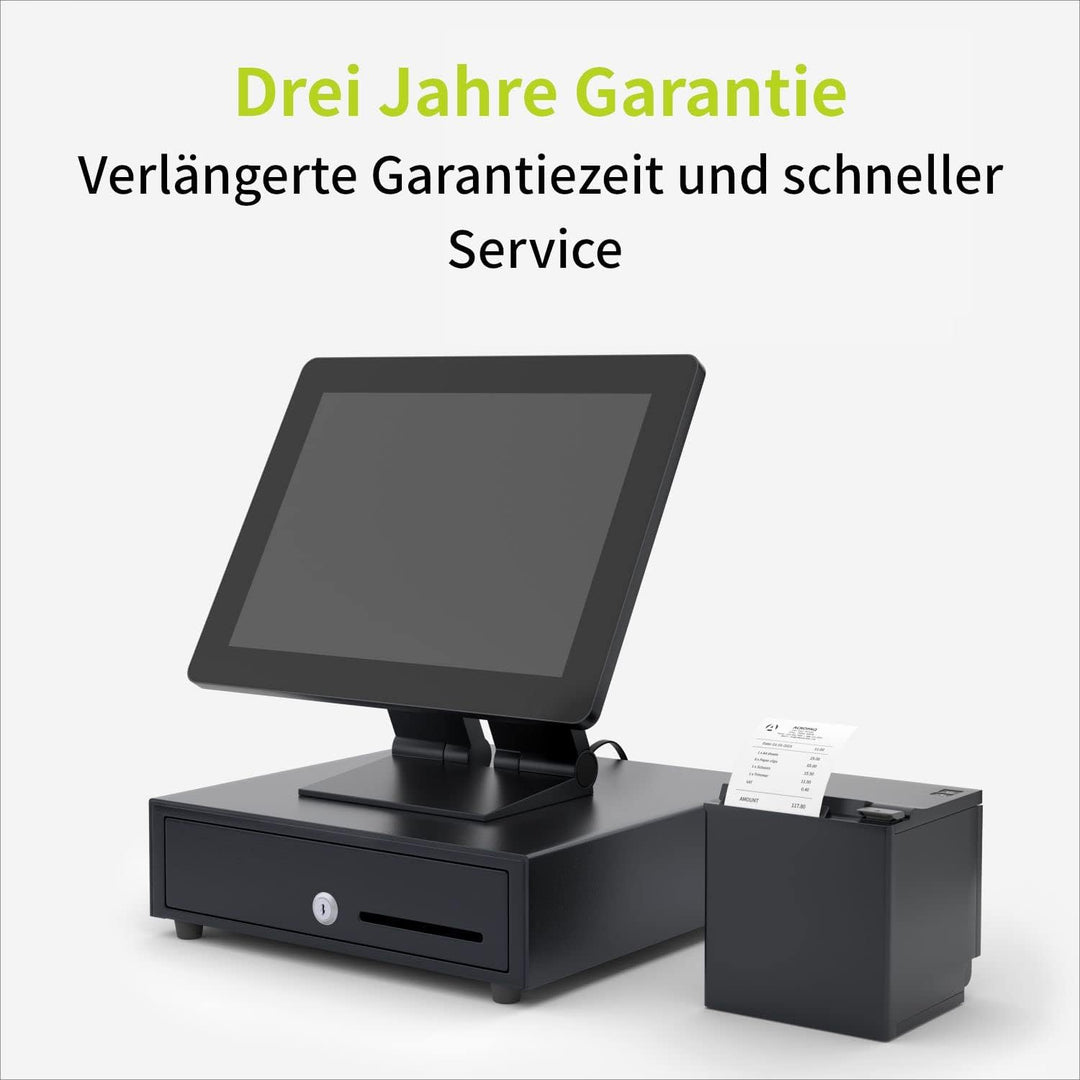 ACROPAQ Kassenschublade - Öffnung elektrisch mit RJ11 Anschluss, Kassenlade 33 x 33 cm, Unterbau gee