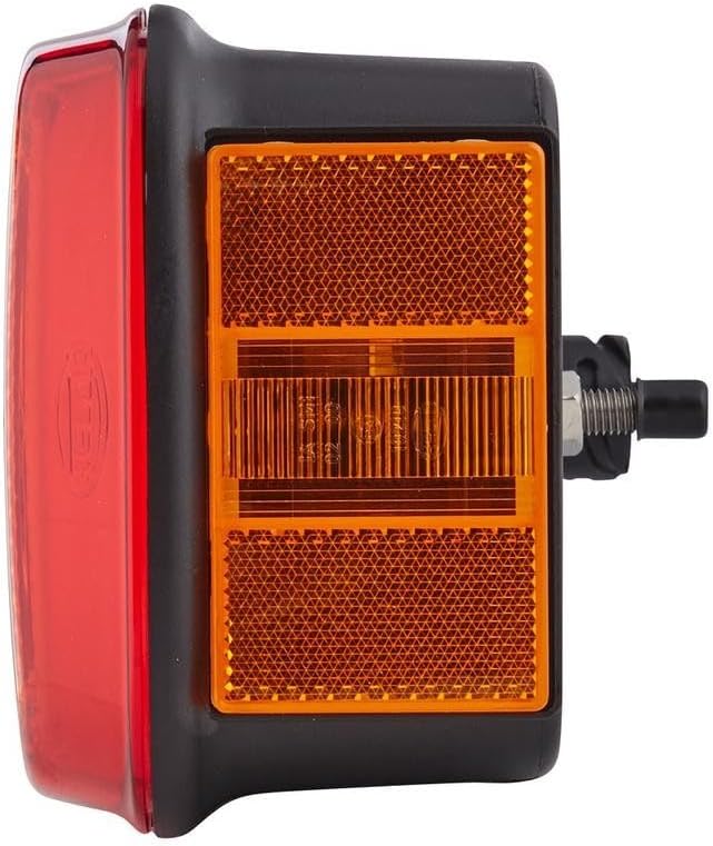 HELLA - Heckleuchte - Glühlampe - 24V - Einbau/geschraubt - Lichtscheibenfarbe: mehrfarbig - Stecker