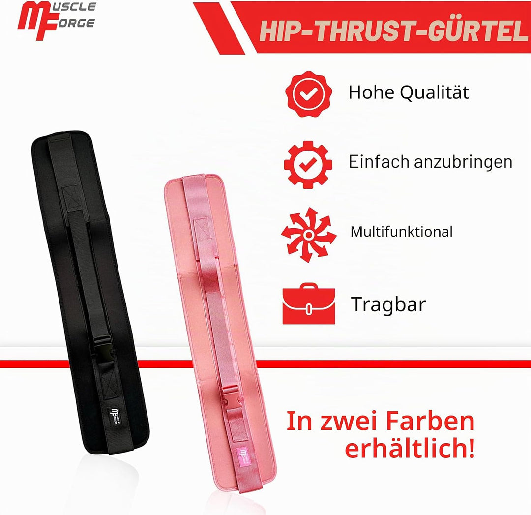 Hip Thrust Gürtel, Gewichtslastgürtel für das Anbringen von Hanteln für Hüftübungen, Glute Bridge, P