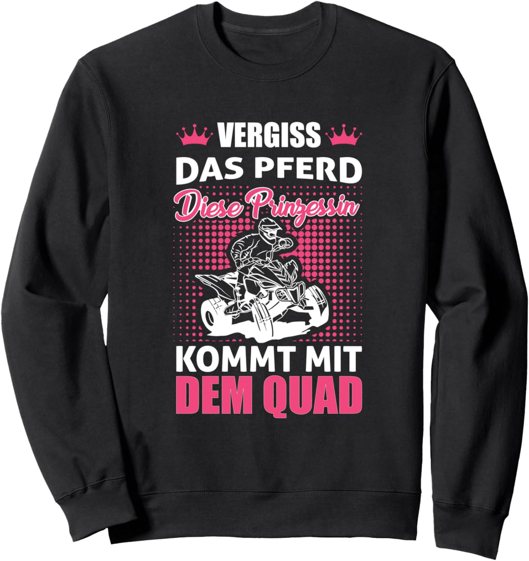 Quad Fahrerin Shirt Offroad lustiger Quad Bikerin Spruch Sweatshirt