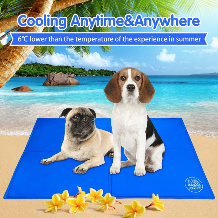 Pet Cooling Mat Pet Self Cooling pad mat Bed mats Comfort for Cats and Dogs 81CMx96CM (Extra Large)