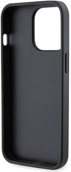 Guess GUHCP13LP4TDSCPK Hülle für iPhone 13 Pro / 13 6.1" Schwarz hardcase Crossbody 4G Metal Logo
