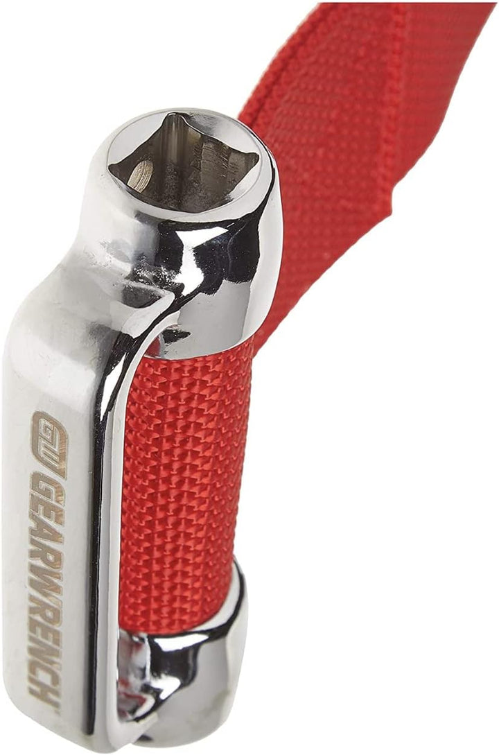 GEARWRENCH 3/8 Zoll & 1/2 Zoll Antrieb Heavy Duty Ölfilter Strap Wrench, 3529D, Rot HD-Gurtschlüssel