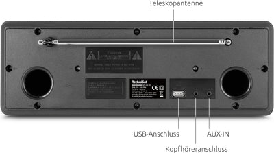 TechniSat DIGITRADIO 371 CD BT - Stereo Digitalradio (DAB+, UKW, CD-Player, Bluetooth, Farbdisplay,