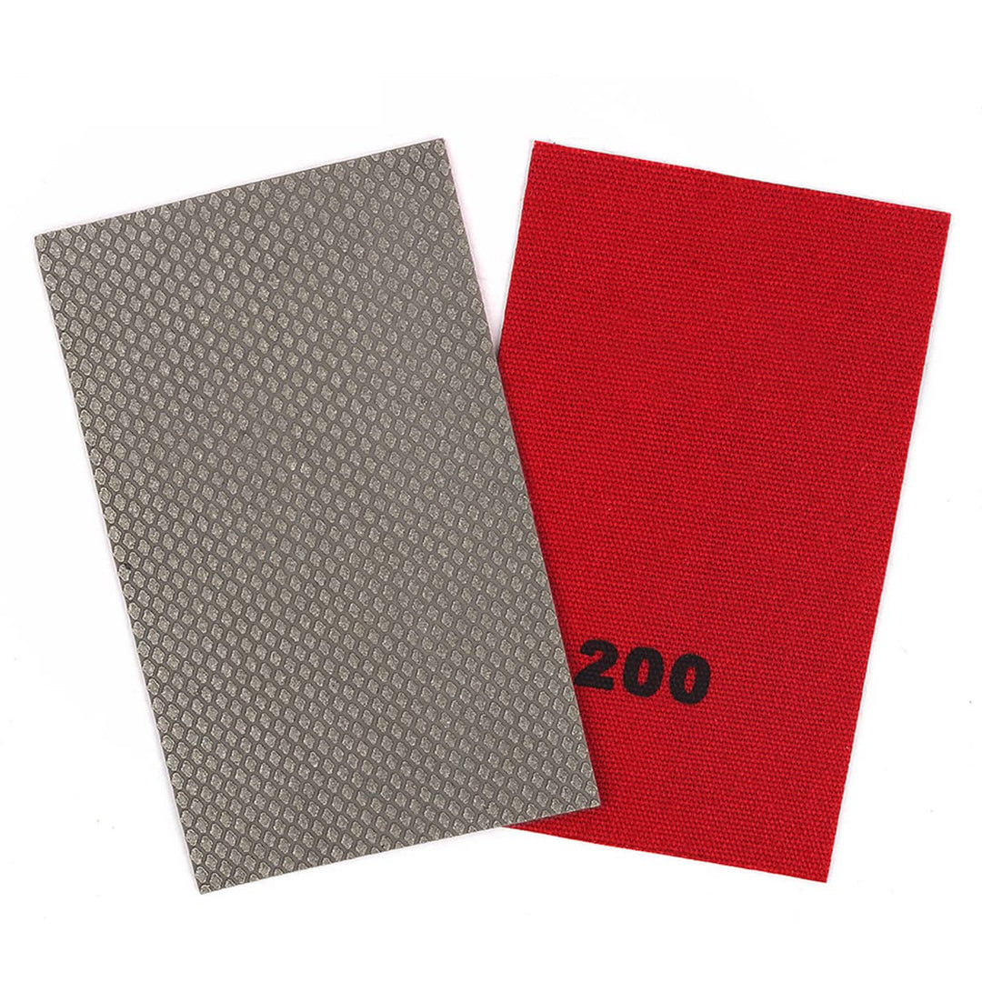 Diamant Schleifpapier galvanisiert Polierblatt Schleifpapier Körnung 200 Ersatz Schleifmittel 200#-2