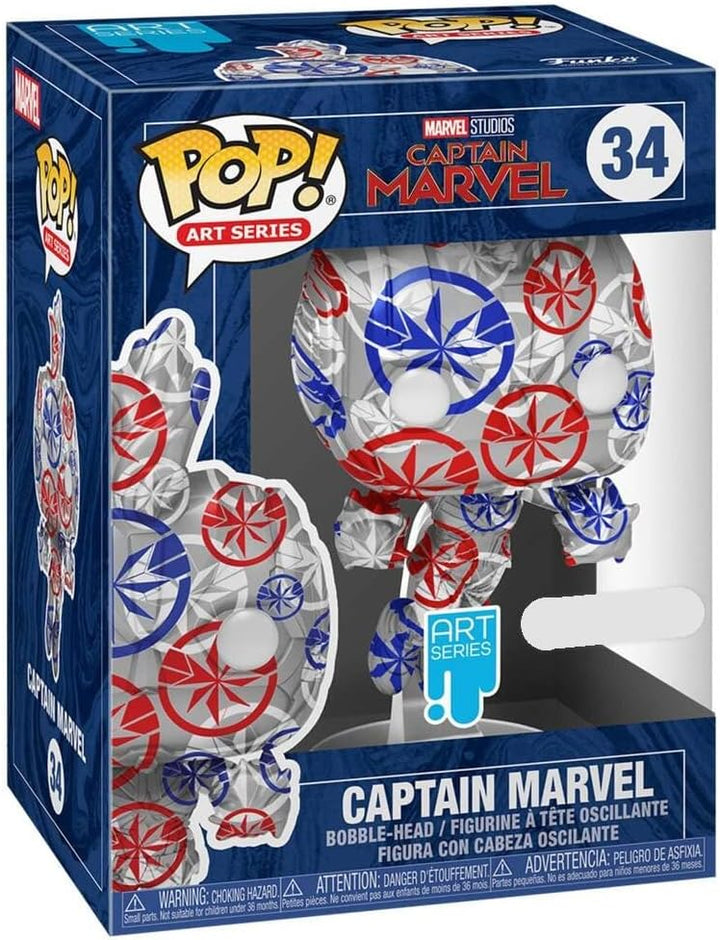Funko Pop Marvel Captain Marvel Artist Series #34 Exclusive Special Edition Pop Figuren Marvel