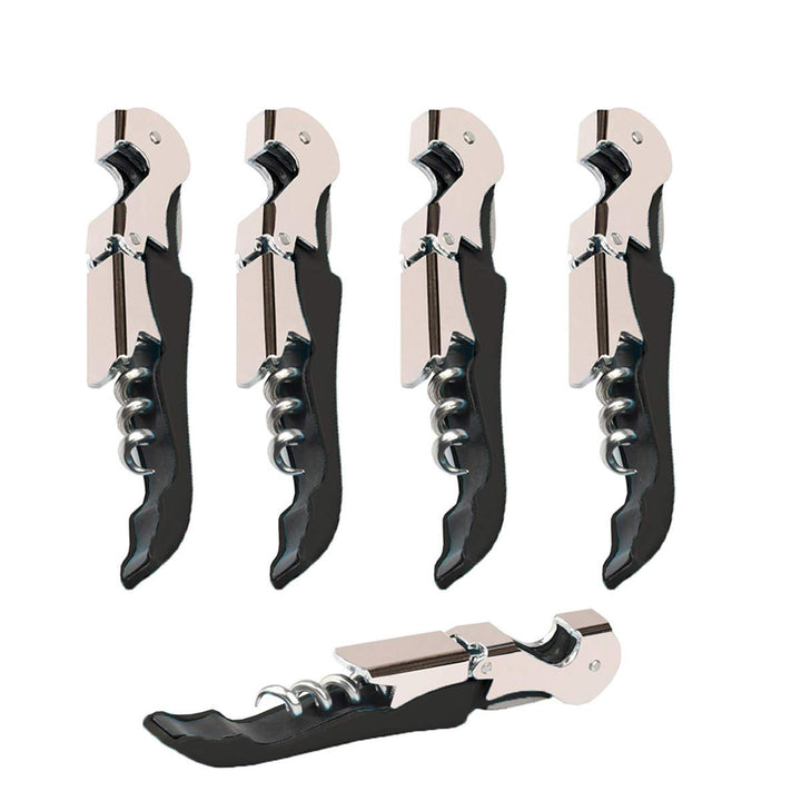 Professionelles Kellner-Korkenzieher-Set mit Weinöffner, verbessert, mit robusten Edelstahl-Scharnie