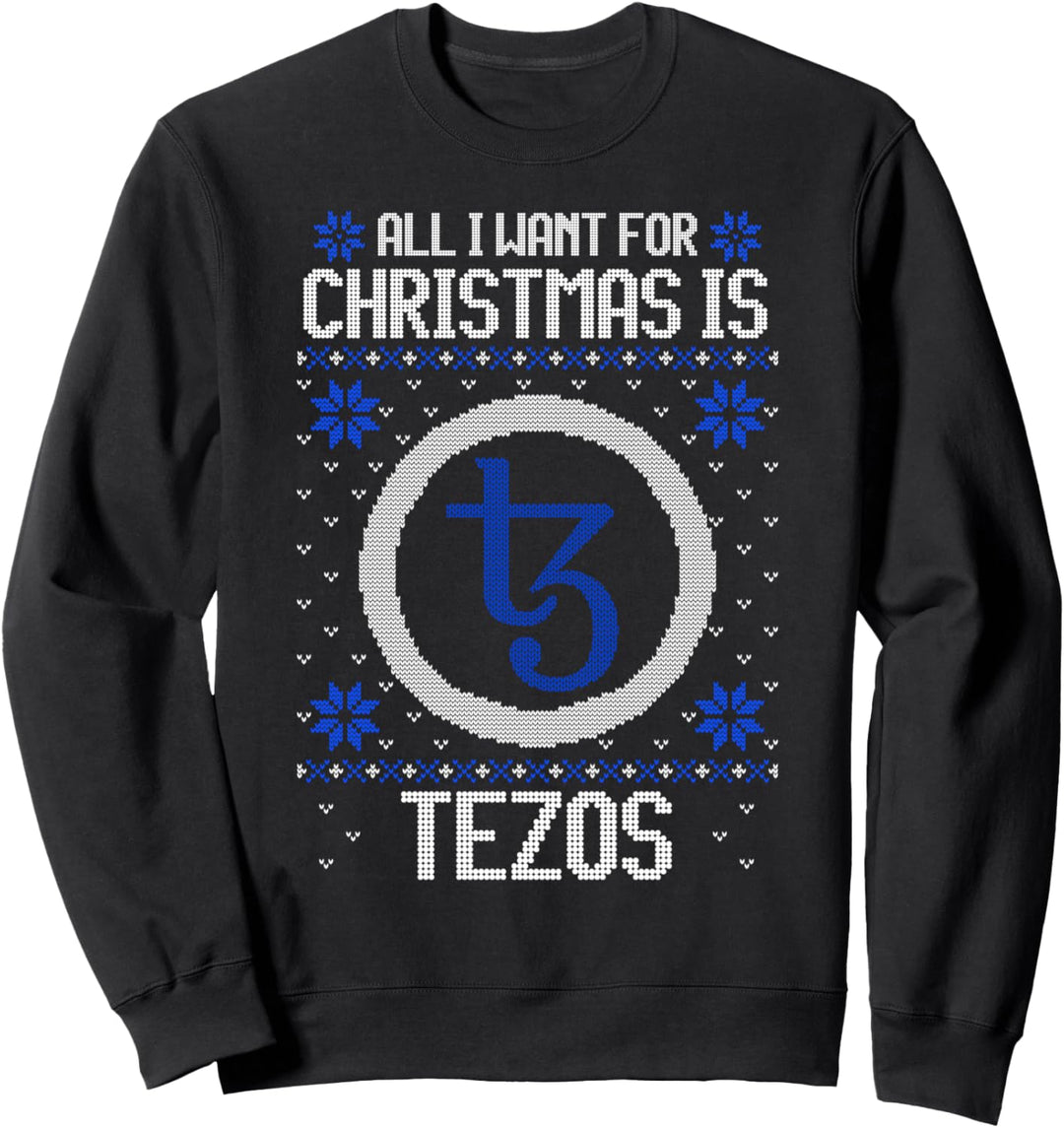 All I Want For Christmas Is Tezos — für Damen und Herren Sweatshirt