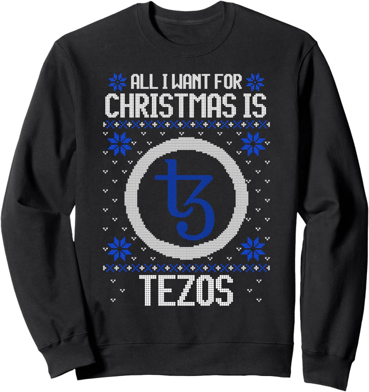 All I Want For Christmas Is Tezos — für Damen und Herren Sweatshirt