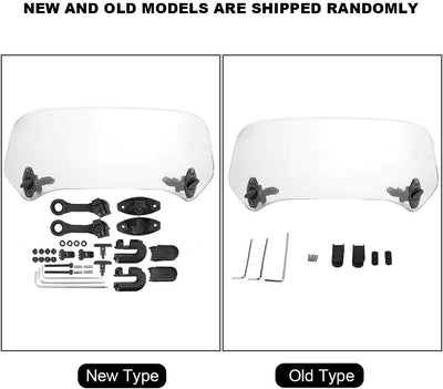 Motorrad Windschutzscheibe, Universal Motorrad Modifizierte Windschutzscheibe Windschutzscheibe Spoi