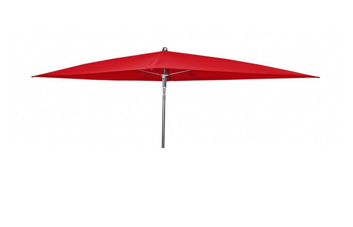 Doppler Absolut wasserdichter Gartenschirm Waterproof 225x120 ohne Volant, UV-Schutz 80, Farbe rot