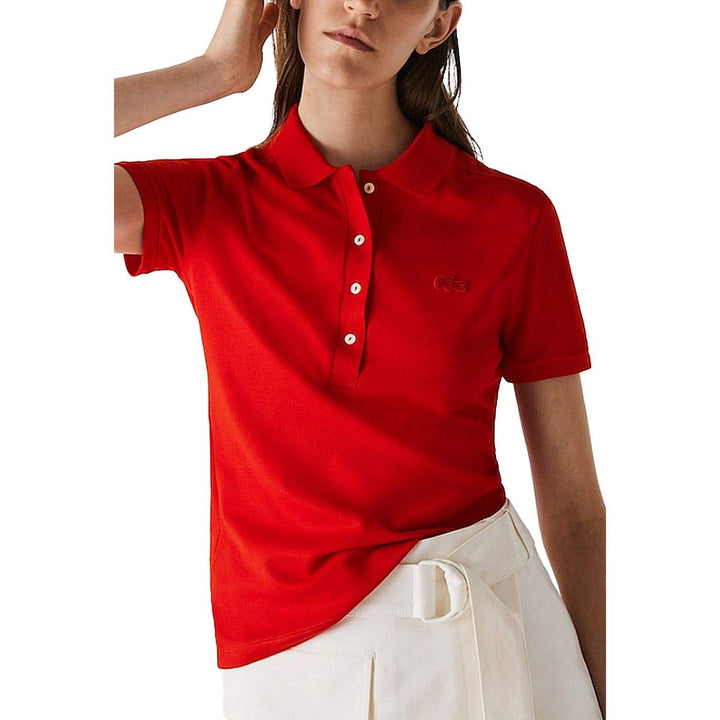 Lacoste Damen PF5462 Polohemd, Red, 34