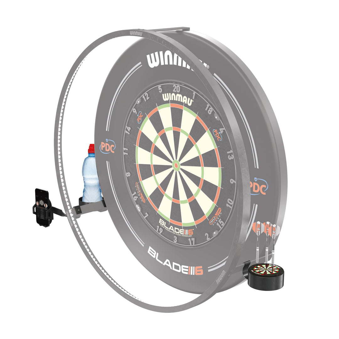 Winmau Plasma Zubehör Set Accessory Pack Telefonhalter, Getränkehalter, Laser Oche Halterung, Dart-D