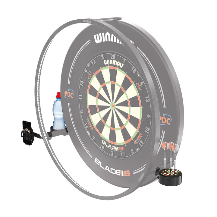 Winmau Plasma Zubehör Set Accessory Pack Telefonhalter, Getränkehalter, Laser Oche Halterung, Dart-D